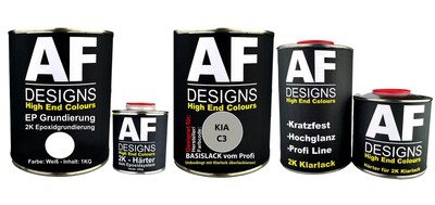 FÜR KIA C3 Wheat Silver Metallic 3.7L Autolack SET 2K EP Grundierung Klarlack