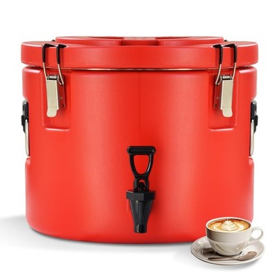 20L/5Gal Insulated Beverage Dispenser, Ice & Hot Drink Dispenser with Spout S...