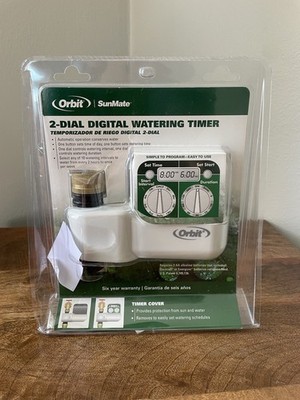 Orbit SunMate 2 Dial Digital Watering Timer Model 62040 Missing Battery Cover