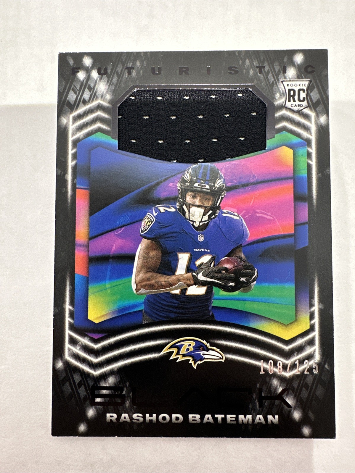 Rashod Bateman Panini Immaculate Collection Rookie Eye Black Jersey Autographs #RB Base