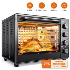 34QT Air Fryer Toaster Oven Combo Extra Large Countertop Cooker 1500W Oil-Less