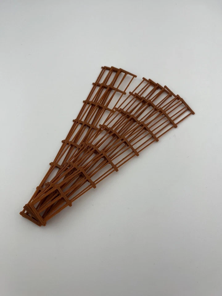 OO Gauge Model Railway Scenery Railings Fencing - BROWN 80 Pack - Image 3 of 3