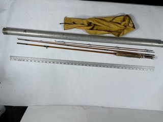 Vintage Phillipson Premium Bamboo Fly Rod with Tube