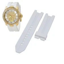 UF6 Collection TM-621016 24mm White Rubber Watch Strap For TechnoMarine