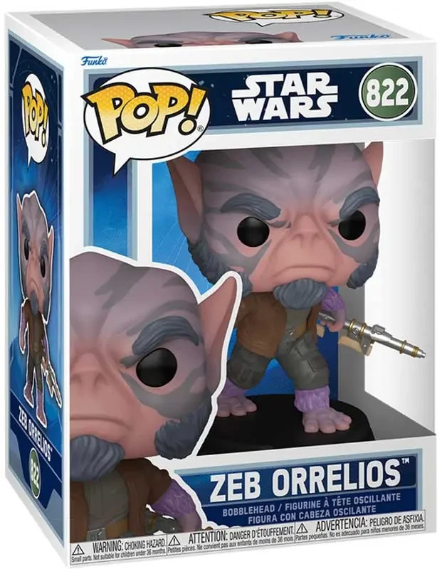 FUNKO POP STAR WARS: M&G - POP 5 Zeb Orrelios #822