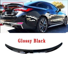 Glanz Schwarz Heckspoiler Spoiler Lippe für BMW 4er i4 G26 Gran Coupe 2021-2024