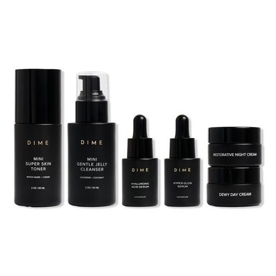 DIME Beauty The Works Discovery Set - 6-Piece Clean Skincare Starter Kit with...