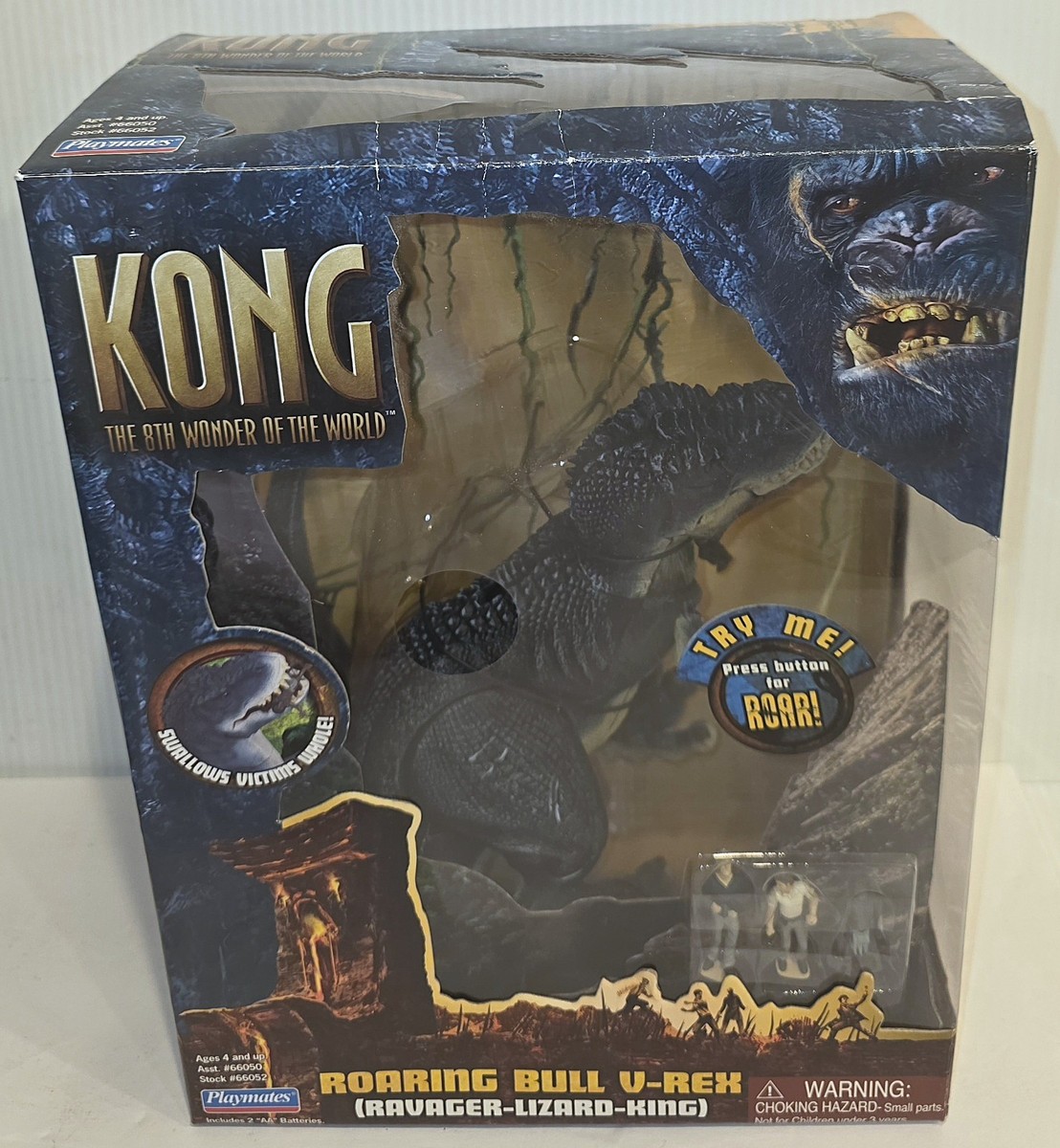 【お値下げ！】【輸入玩具】ユニバーサルROARING KONG OPEN BOX) Kong 8th Wonder of the World Roaring Bull V-Rex Action