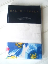 NEW Ralph Lauren Ashlyn LIZBETH Floral Border Standard Sham Cottage 20 x 28"