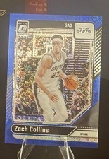 Zach Collins San Antonio Spurs numbered 01/75  Donruss  BlueShimmer 24