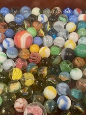 Vintage Mixed Marble Lot Marbles Shooters Various Designs - Over 4 Lbs