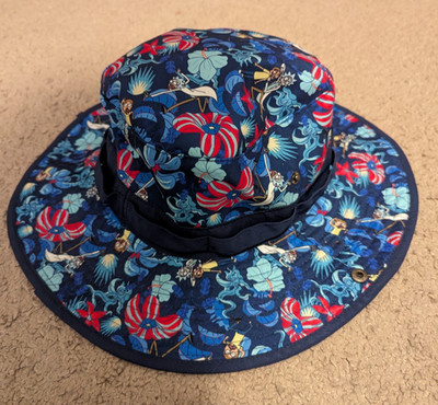 Rick and Morty Bucket Hat Adult Swim Navy Tropical Cartoon Network Strap Boonie