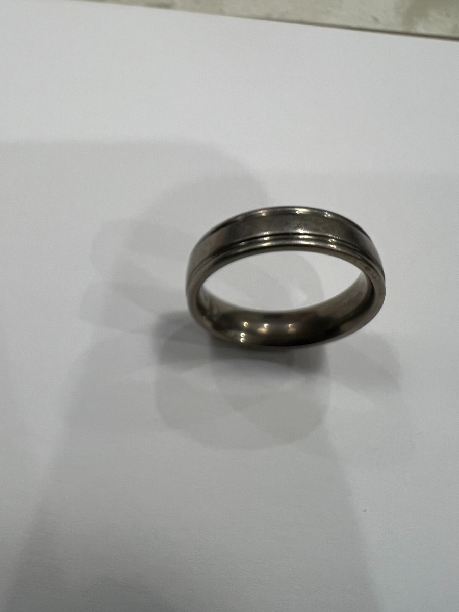 FORGE Titanium Size 9 Men's Titanium Wedding Band Ring  View 2