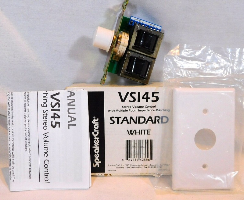 New-In-Box SpeakerCraft VS145 Stereo Impedance Matching Volume Control 