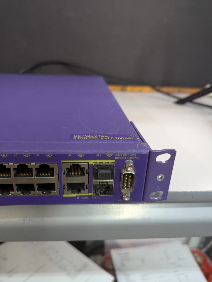 Extreme Networks Summit X250e-48p 15107 48 Port Rackmount Network Switch -Tested - Image 2 of 4