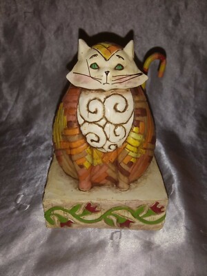2003 JIM SHORE HEARTWOOD CREEK 6''  ELIJAH CAT KITTY FIGURINE #114422T