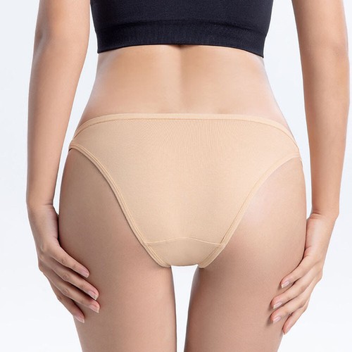 Women's Plus Size Mid Low Waist Mesh Briefs Solid Color Cotton Crotch Breathable - Picture 13 of 26