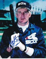 RUSTY KUNTZ   CHICAGO WHITE SOX   ACTION SIGNED 8x10