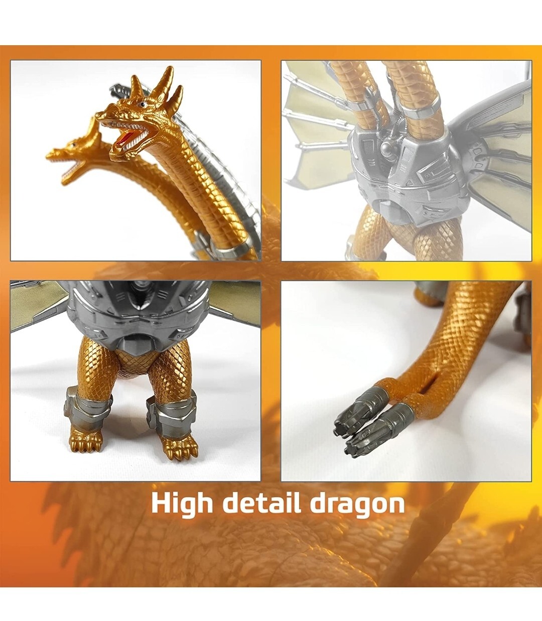 TwCare Godzilla vs. Mecha King Ghidorah, 2021 Movie Series Movable Joints. (A9)