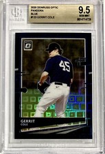 2020 Donruss Optic #133 Gerrit Cole BLUE PANDORA PRIZM /99 BGS 9.5 GEM MINT
