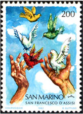 1982 SAN MARINO - SAN FRANCESCO DI ASSISI - 1 val MNH