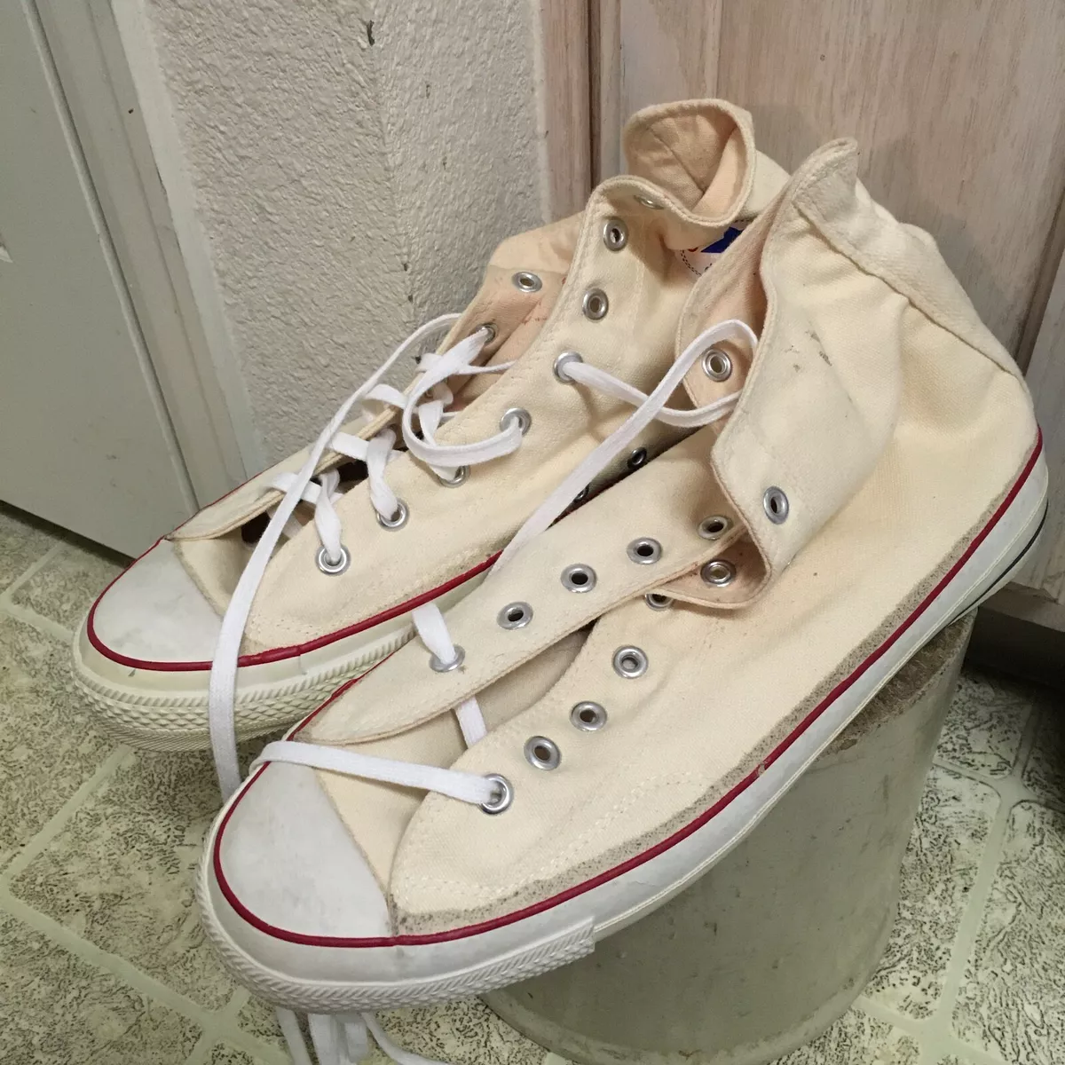 DEAD STOCK EXTRA STITCH MADE IN USA CONVERSE TAYLOR 14 | eBay