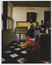 The Music Lesson Johannes Vermeer Large 8x10 Lenticular 3-D Picture Great 3-D!