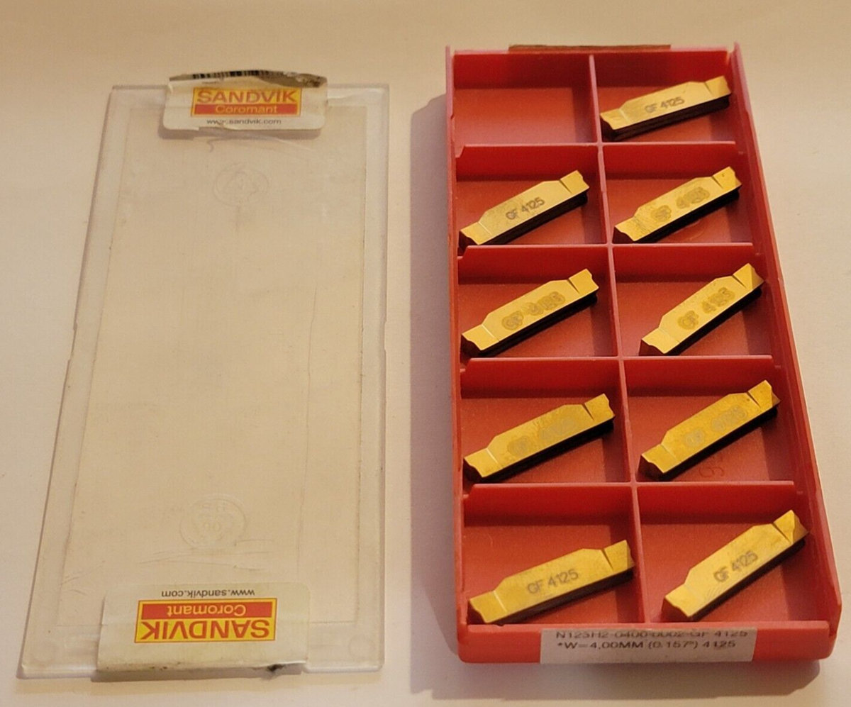 N123H2 0400 0002 GF 4125 SANDVIK ** 9 INSERTS ** FACTORY PACK 