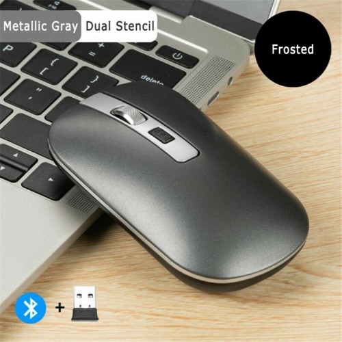 Bluetooth Rechargeable Dual Mode Wireless LED Mouse for PC Laptop Slim Silent - Picture 16 of 18