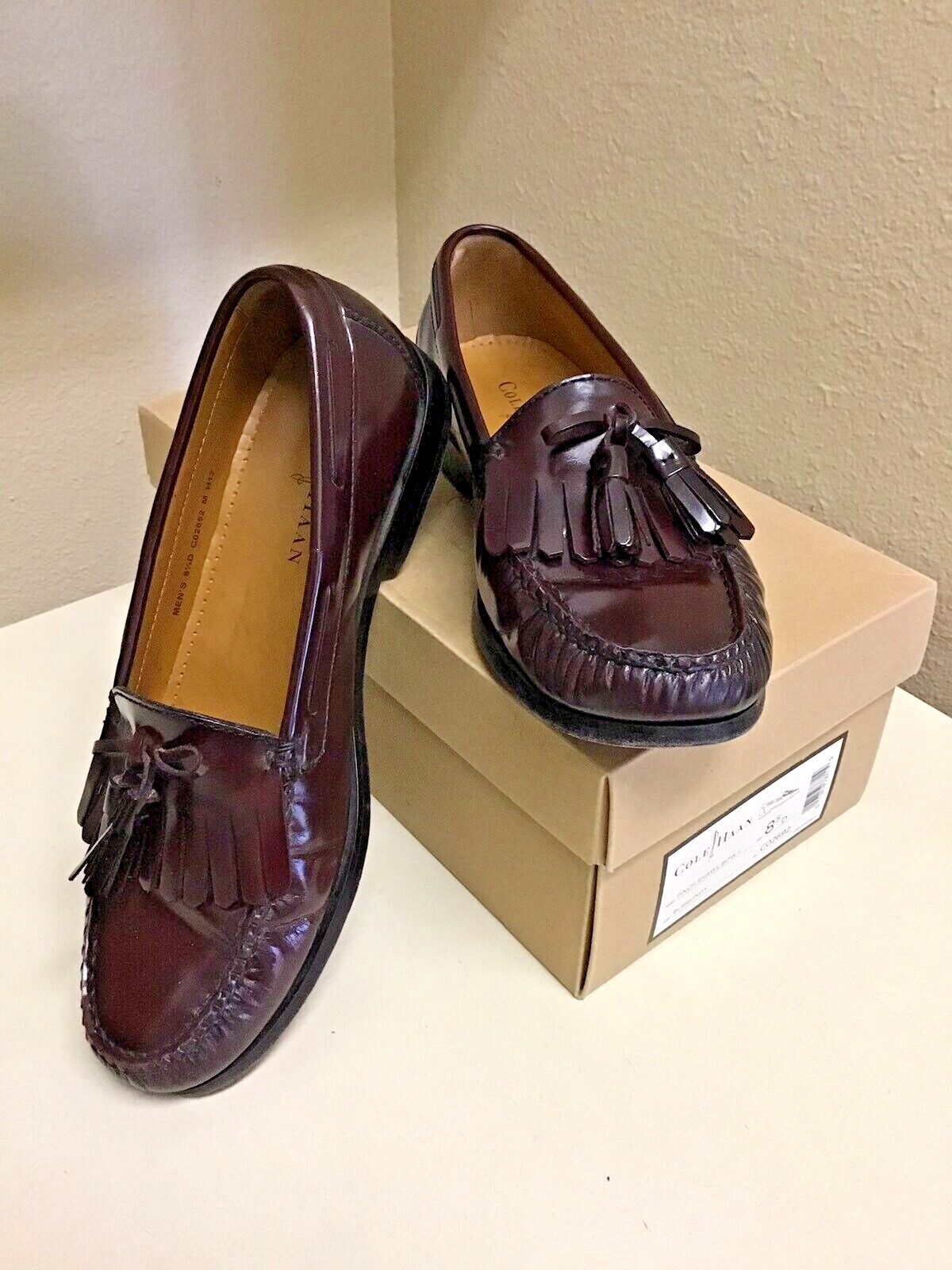 cole haan pinch shawl bow ii burgundy