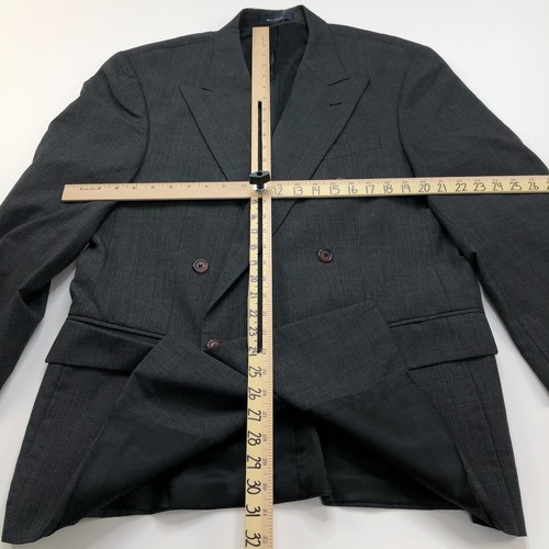 Chaqueta Abrigo Deportivo Chaps Ralph Lauren 42 R De Colección Doble Pecho Gris - Imagen 12 de 18