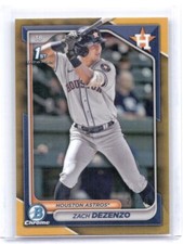 2024 Bowman Chrome #BCP-161 Zach Dezenzo Chrome Prospects Gold Refractor #/50