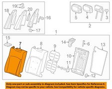 GM OEM 18-19 XTS Seats Tracks Rear Seat Components-Seat Back Cover 84153315