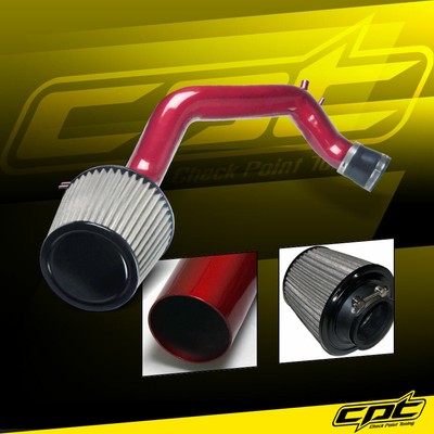 For 03-06 Honda Accord 2.4L 4cyl Red Cold Air Intake + Black Filter Cover