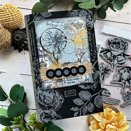 Christmas Vintage Flower Clear Rubber Stamp Stamping DIY Scrapbooking Craft Card - Picture 10 of 19