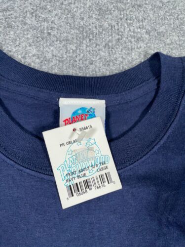 VTG Y2K Planet Hollywood Orlando Florida T-Shirt Adult Large Dark Blue w/ Tags - Picture 4 of 8