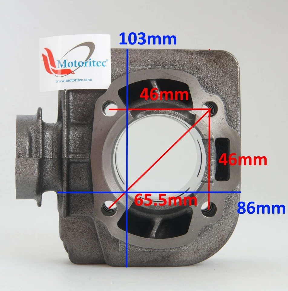 50cc cylinder kit for rebuild for Suzuki KATANA AY 50 MAGIC 50 ZILION 50 - Image 2 of 3