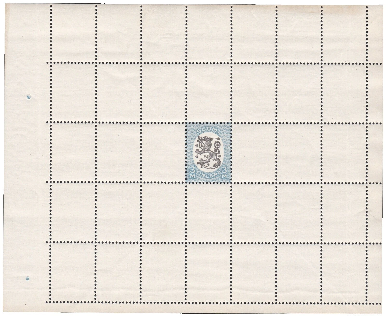 Estampillas de Prueba, ensayo finlandés