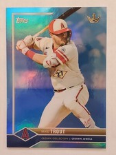 MIKE TROUT 2022 Topps x Bobby Witt Jr Crown ROYALS LIGHT BLUE #'d 80/150