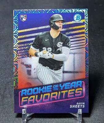 Gavin Sheets Mojo Refractor Rookie Card RC 2022 Bowman Chrome Mega Box #ROYF-10