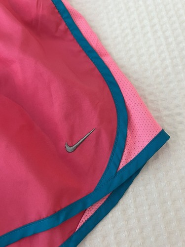 Nike Running Girl’s Blue And Pink Tempo Shorts Lined Size Large - Picture 4 of 6