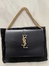 Saint Laurent Sulpice Shoulder Bag. Navy Blue. Box/cards/dust Bag. Ysl