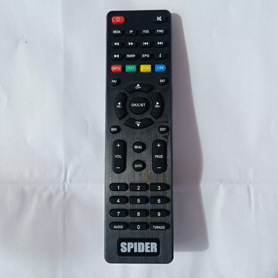 Spider Receiver Remote Control / TV Box Genuine working on all SPIDER receivers.