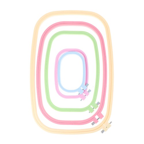 5 Size Plastic DIY Embroidery Hoops Square Shape Cross Stitch Hoops Frame A=s= - Picture 11 of 17