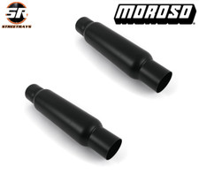 Moroso Universal Race Exhaust Spiral Flow Mufflers 3 In 3 Out 94051 Pair