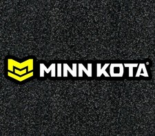 Minnkota Yellow Logo Professional Boat Carpet Graphics