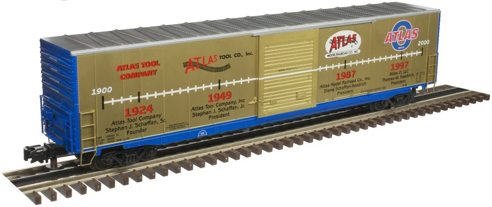 Atlas O 3 Rail 60' Auto Parts Boxcar - Atlas 50th Anniversary Item #1023 - Image 2 of 2