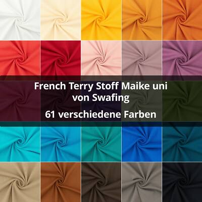 French Terry Stoff Maike, Swafing, Sommersweat ungeraut uni (Meterware ab 0,50m)