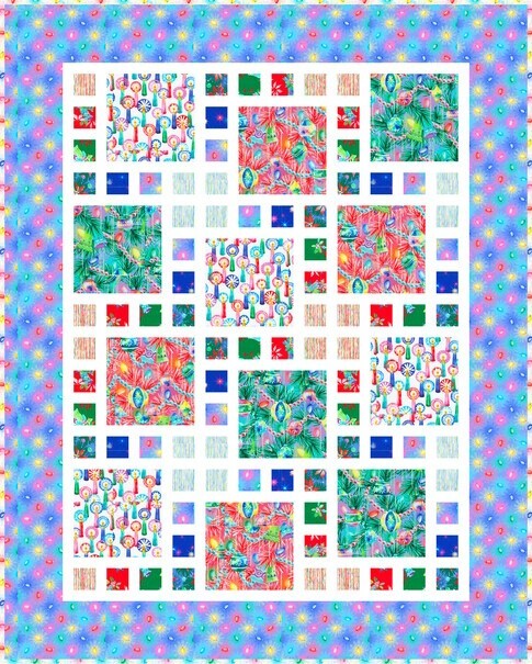 Wishwell By Robert Kaufman – Afterglow – Candles - Cranberry, Fabric BTY