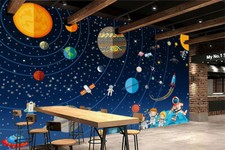 3D Planet Galaxy 9382 Wallpaper Mural Wall Pr...
